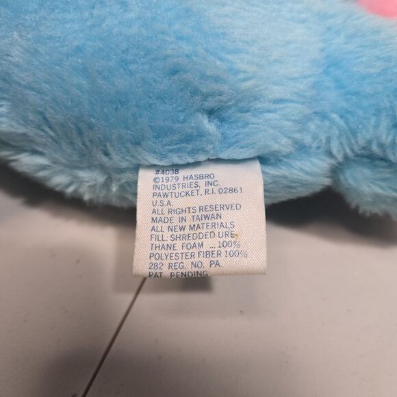 Vintage 1979 Romper Room Blue Hippopotamus Plush Stuffed Animal Super Rare - Picture 5 of 8